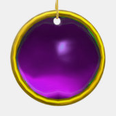 ORNEMENT EN CÉRAMIQUE ÉLÉGANT CACHON DE PÂTE EN AMÉTHYST PURPLE (Dos)