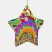 Ornement En Céramique Élégant chou bohème rétro tournesol (Droite)