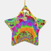 Ornement En Céramique Élégant chou bohème rétro tournesol (Devant)