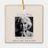 Ornement En Céramique Élégant dans l'amour mémoire funéraire (Devant)