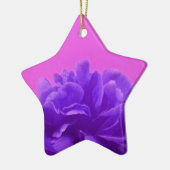 Ornement En Céramique Elegant Purple Raspberry Floral (Gauche)