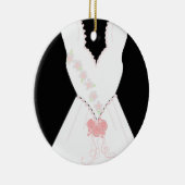 Ornement En Céramique Élégante mariée (Droite)