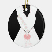 Ornement En Céramique Élégante mariée (Gauche)