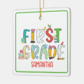 Ornement En Céramique Élément de première année École personnalisée (Gauche)