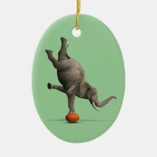 Ornement En Céramique Eléphant artistique