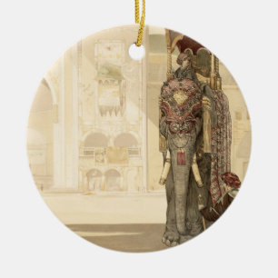 Ornement En Céramique Éléphant cérémonieux, "du livre de jungle" par