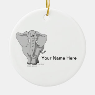 Ornement En Céramique Eléphant - Homme