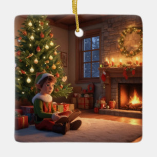 Ornement En Céramique Elf