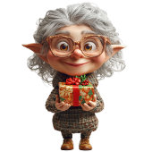 Ornement en céramique Elf de Noël de l'enseignant