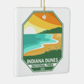 Ornement En Céramique Emblème rétro minimal du parc national des dunes d (Droite)