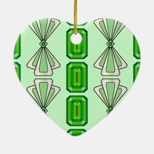 Ornement En Céramique Émeraude Déco (Dos)