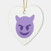 Ornement En Céramique emoji diable (Gauche)