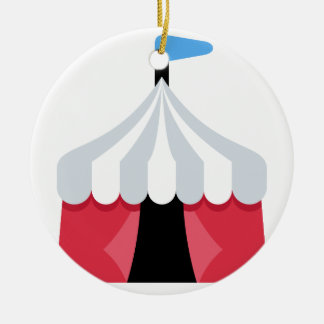 Ornement En Céramique Emoji Twitter - Circus Tent