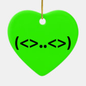 Ornement En Céramique Emoticon japonais ALIEN (Dos)