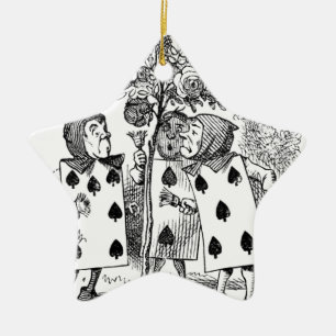 Ornement En Céramique Employés de carte de jeu