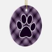 Ornement En Céramique Empreinte de patte pourpre (Droite)