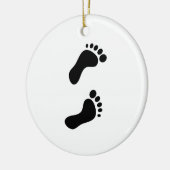 Ornement En Céramique Empreintes de pas (Gauche)