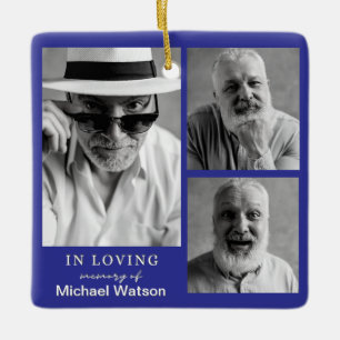 Ornement En Céramique En Mémoire d'amour Grand-père funérailles mémorial