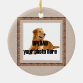 Ornement En Céramique En mémoire de votre chien (Dos)