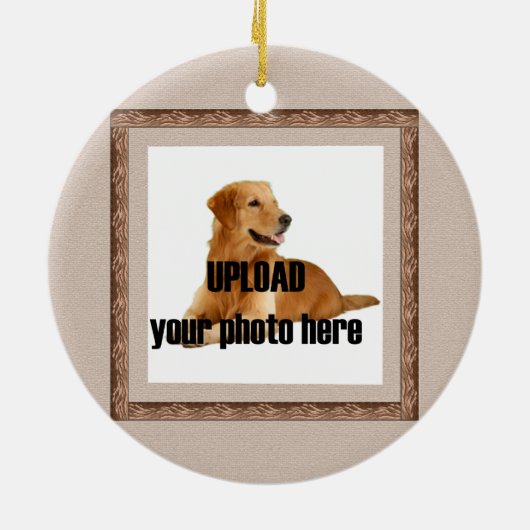 Ornement En Céramique En mémoire de votre chien (Dos)