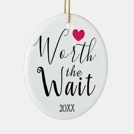 Ornement En Céramique En valeur l'attente - adoption, accueil, nouveau (Droite)