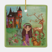 Ornement En Céramique Enchanted Woodland Fairy First Christmas (Dos)
