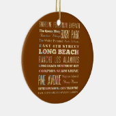 Ornement En Céramique Endroits célèbres de Long Beach, la Californie (Droite)
