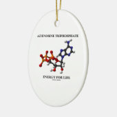 Ornement En Céramique Énergie (ATP) d'adénosine triphosphate pendant la (Gauche)