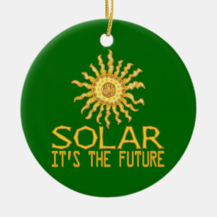 Ornement En Céramique Énergie solaire