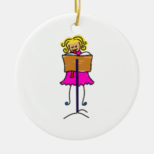 Ornement En Céramique Enfant d'enregistreur