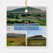 Ornement En Céramique ENG003 PARC NATIONAL DALES, Yorkshire, (Dos)