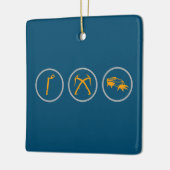 Ornement En Céramique Engin d'Escalade de glace (Gauche)