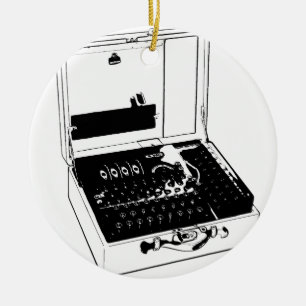 Ornement En Céramique Enigma Machine Cryptography World War II