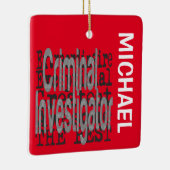 Ornement En Céramique Enquêteur criminel Extraordinaire CUSTOM (Droite)