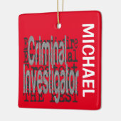 Ornement En Céramique Enquêteur criminel Extraordinaire CUSTOM (Gauche)