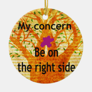 Ornement En Céramique Enraciné dans la droiture Baobab perspective Vinta