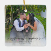 Ornement En Céramique Ensemble est mon endroit préféré pour être Mariage (Devant)