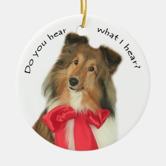 Ornement En Céramique Entendez-vous ? (Devant)