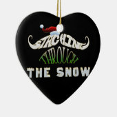 Ornement En Céramique Entraînement à travers la neige (Droite)