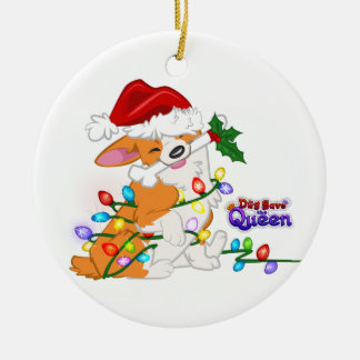 Ornement En Céramique Enveloppé dans l'ornement de vacances