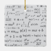 Ornement En Céramique Équations d'ornement de maths et de la Science (Dos)