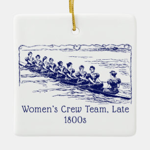 Ornement En Céramique Équipe d'aviron féminine de la fin des années 1800