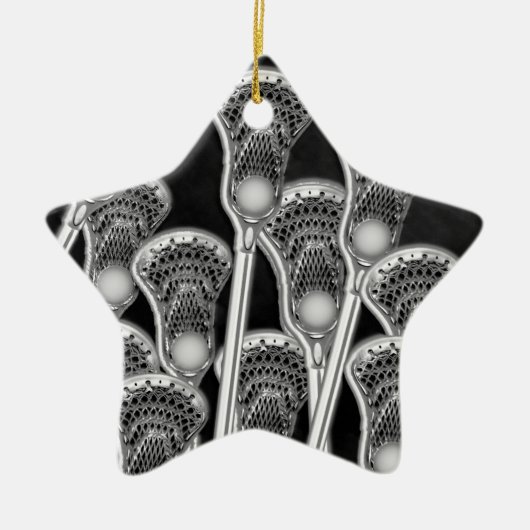 Ornement En Céramique Équipe de crosse cadeaux Orange (Devant)