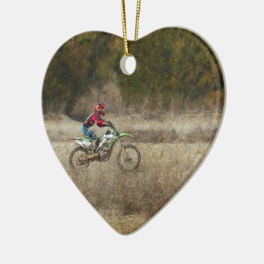 Ornement En Céramique Équitation Vélo De Chemin (Gauche)