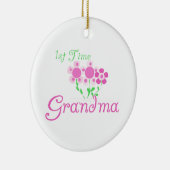 Ornement En Céramique ęr Le rose de grand-maman de temps fleurit des (Droite)