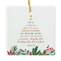 Ésaïe 9:6 Pour nous un enfant est né Noël