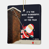 Ornement En Céramique Escalade rock Noël Collectible 2023 (Gauche)