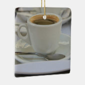 Ornement En Céramique Espresso frais brassé (Droite)