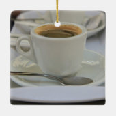 Ornement En Céramique Espresso frais brassé (Dos)