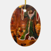 Ornement En Céramique Esprit de Noël présent (Devant)